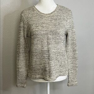 Madewell Marled Gray/Beige Crewneck Sweater Size XS